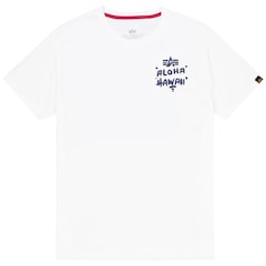 Alpha Industries - Aloha Back Print T-Shirt - White