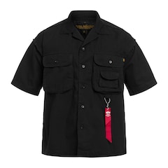 Alpha Industries - Aloha Safari Short Sleeve Hemd - Black