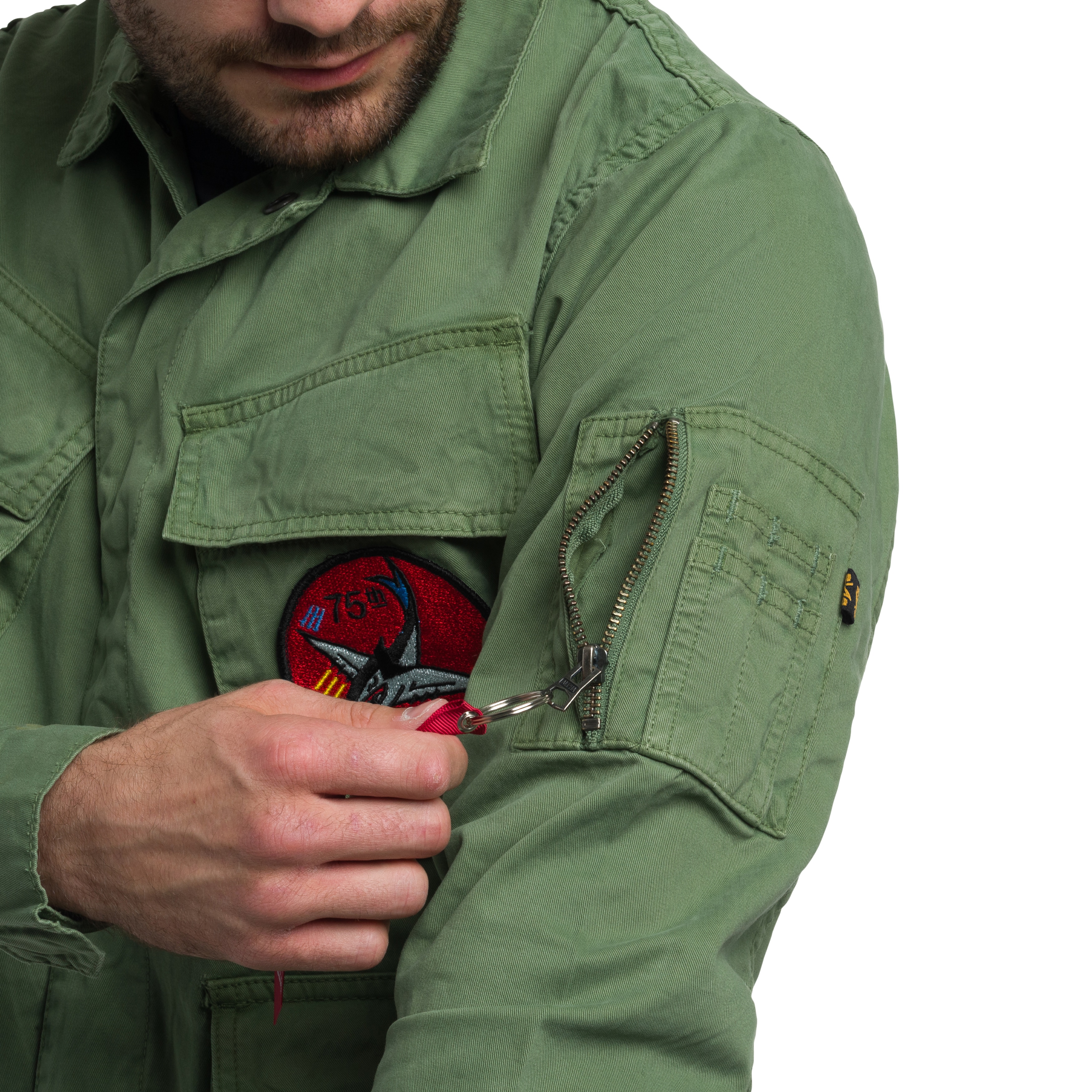 Alpha Industries - Field Flying Tigers Jacke - Vintage Green