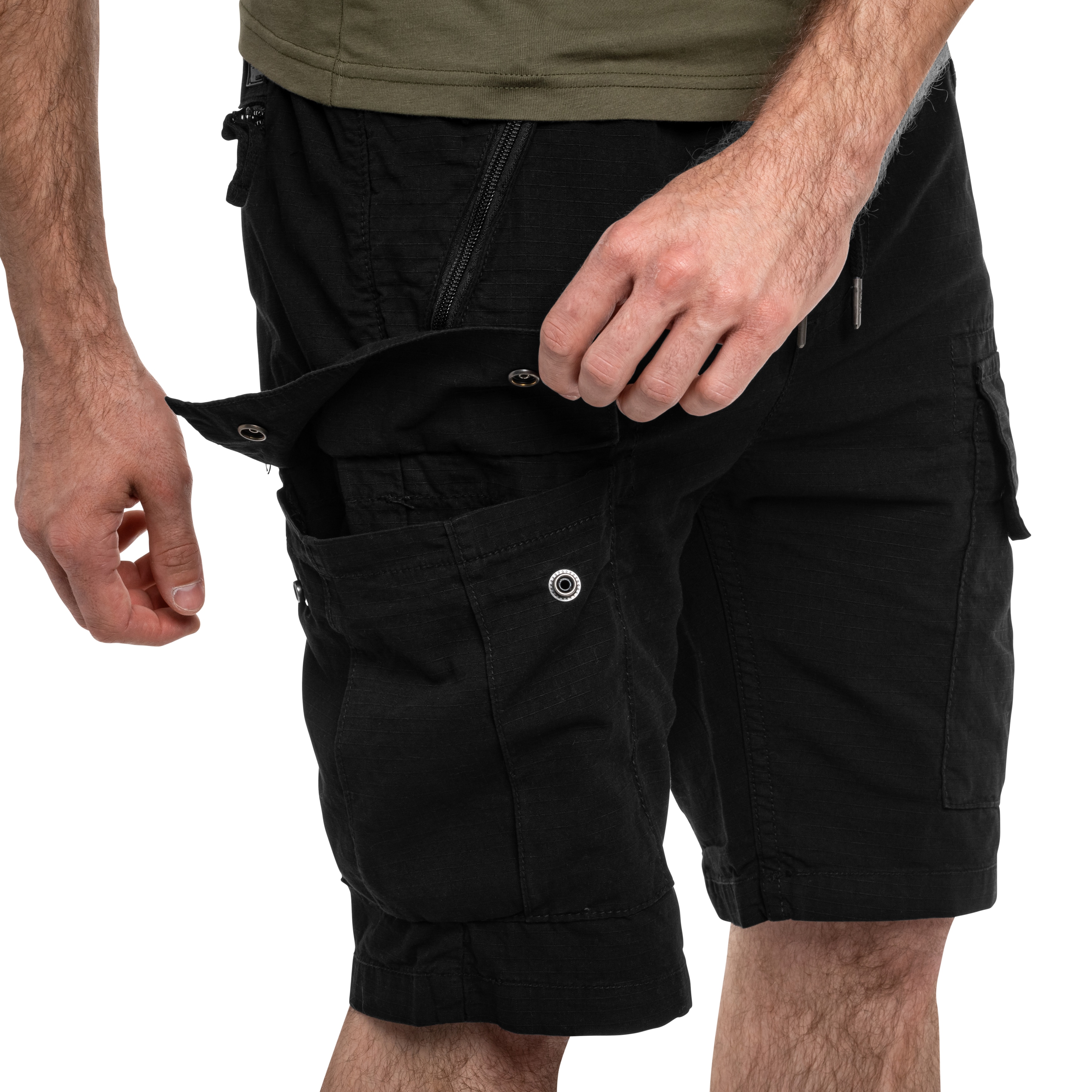 Alpha Industries - Rip-Stop Joggers Shorts - Black