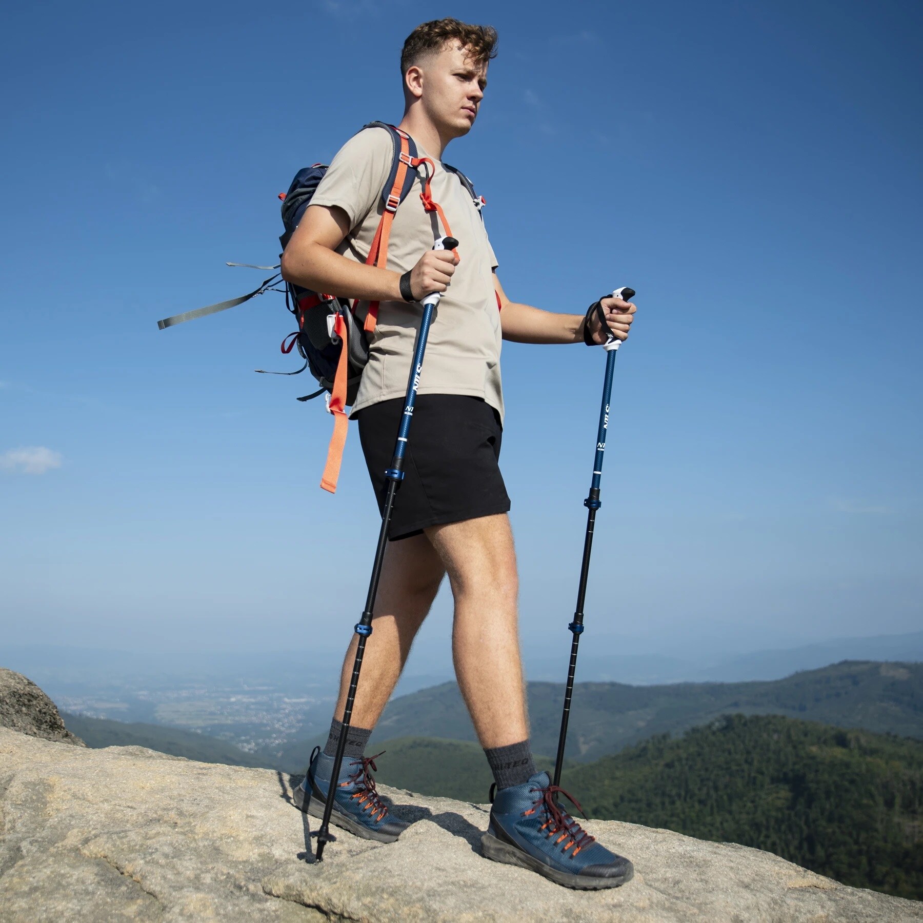 Nils - TK8601 Trekkingstöcke - Blue