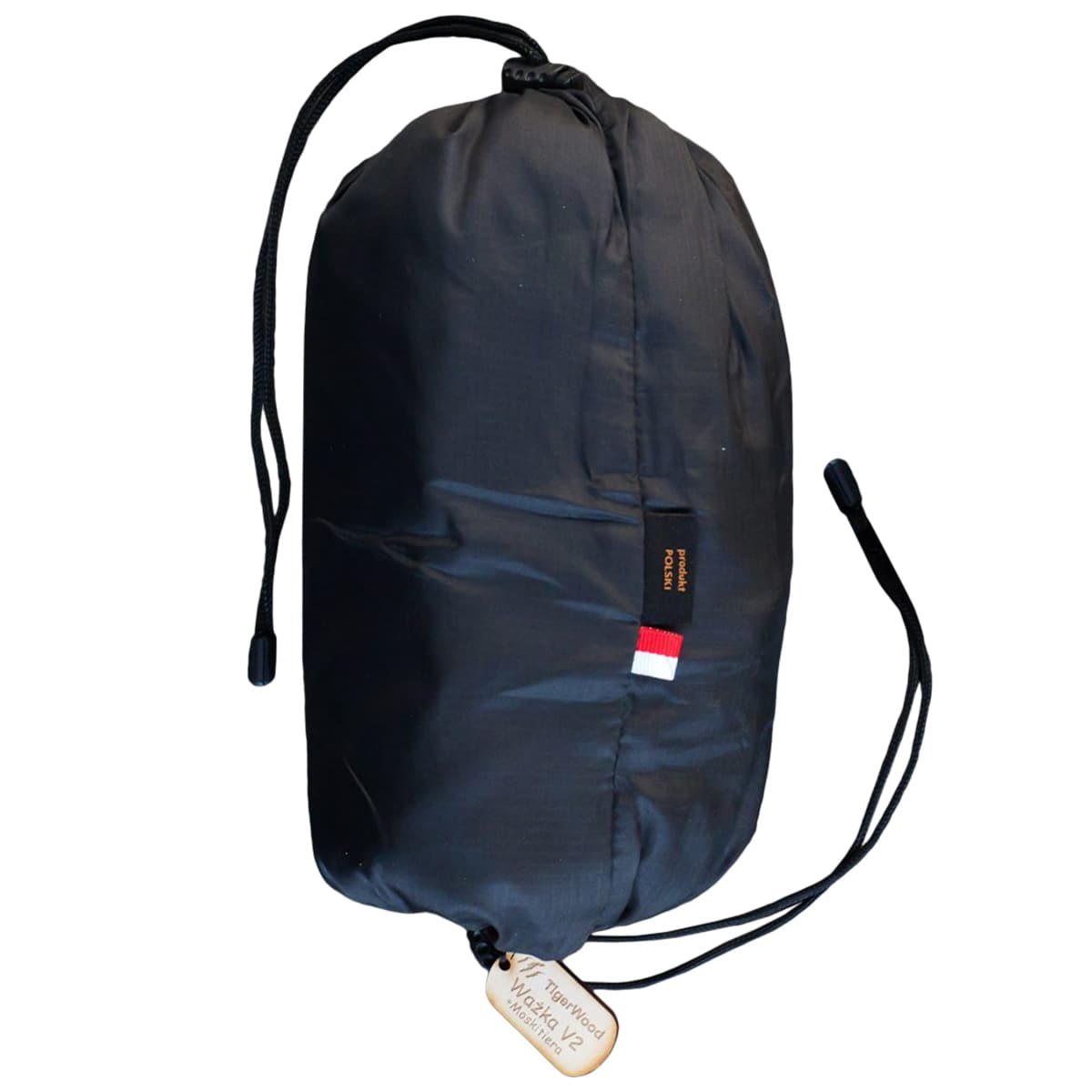 TigerWood - Libelle V2 Pocket Black - Ultraleichte Hängematte - mit Moskitonetz