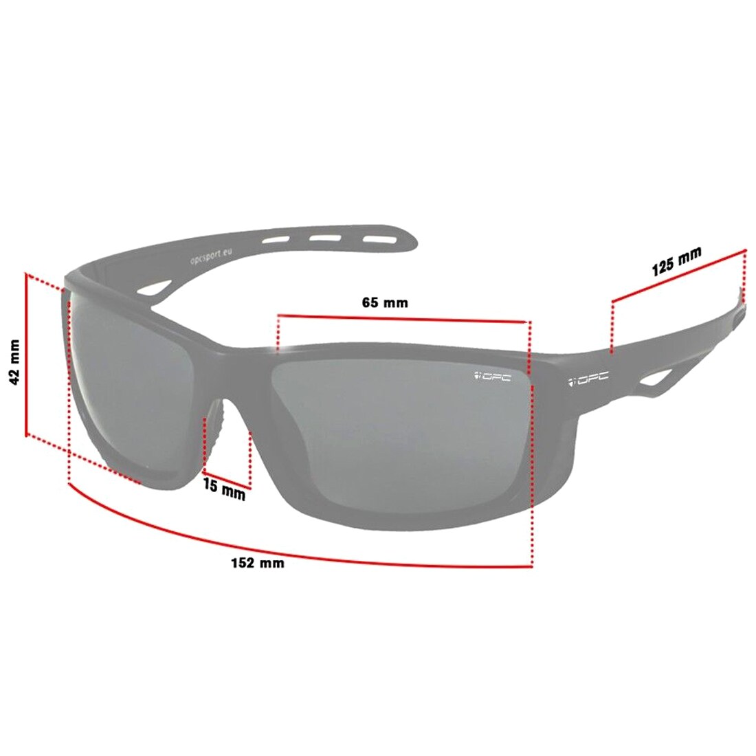 OPC Sport Everest Matt Black/Green Revo - Polarisierte Sonnenbrille