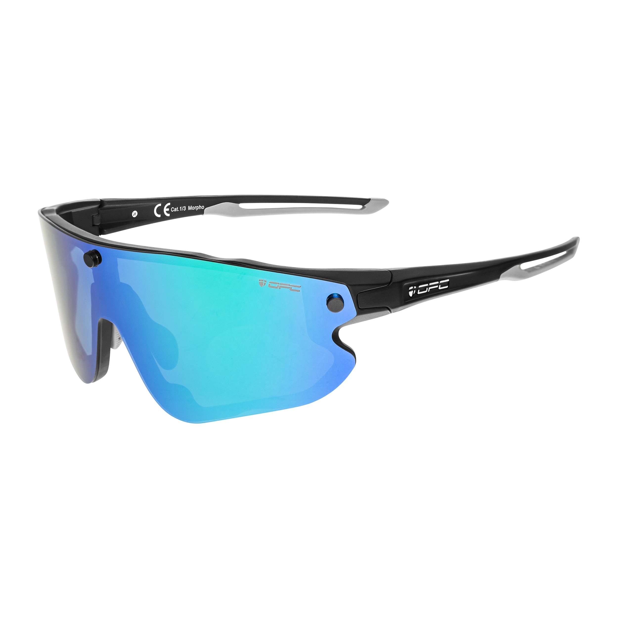 OPC All Round Morpho Sonnenbrille - Matt Black/Green/Yellow Set