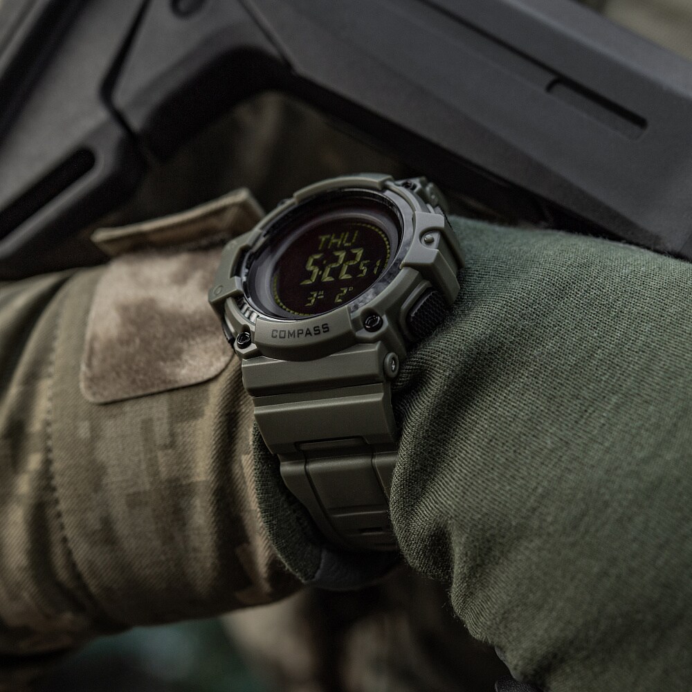 M-Tac - Taktische Armbanduhr mit Kompass 2233 – Ranger Green