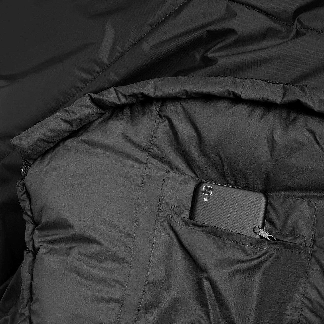 Alpinus - Fiber Pro 1300 Schlafsack rechts - Anthrazit