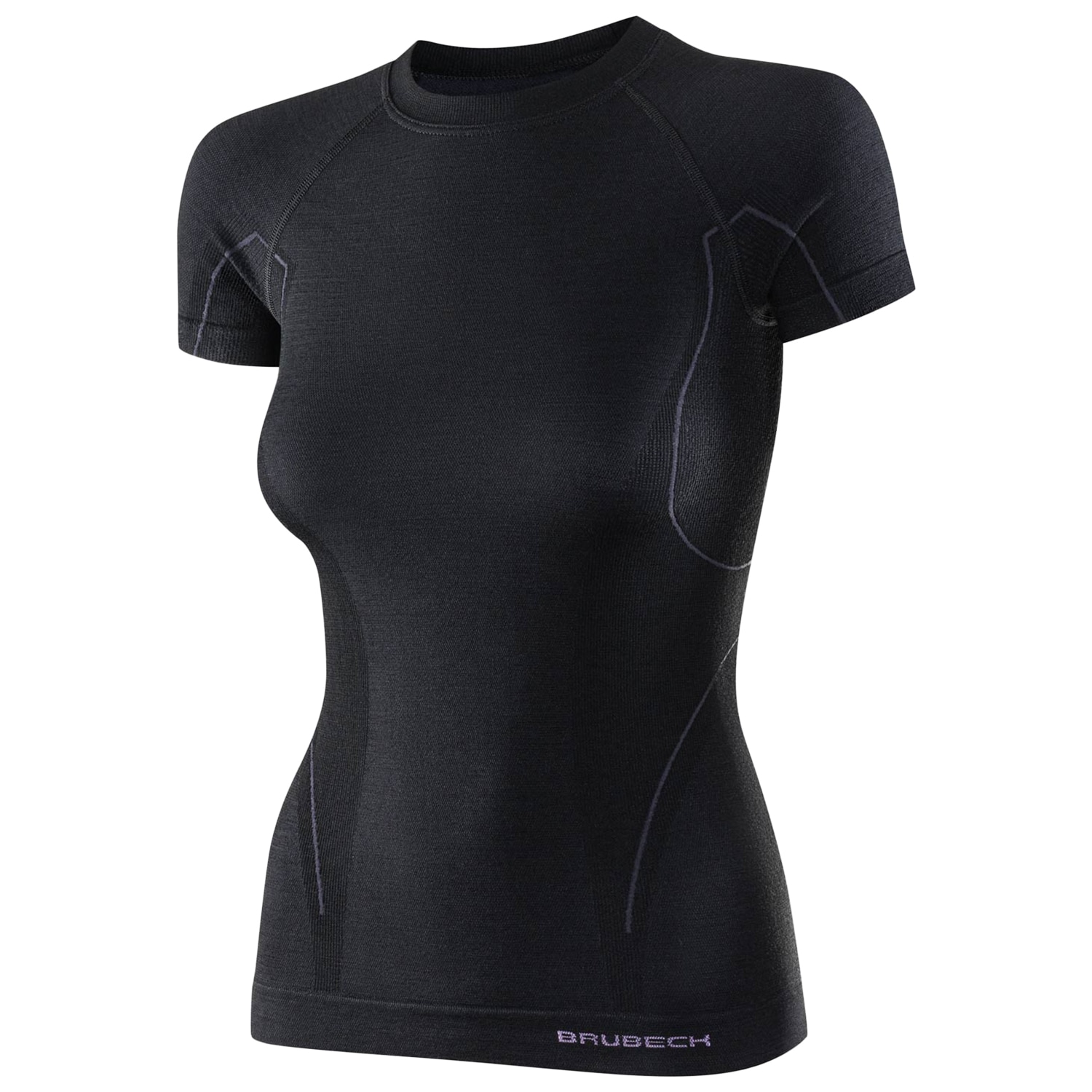 Brubeck Active - Wool Kurzärmliges Thermo-Shirt für Damen - Black