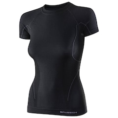 Brubeck Active - Wool Kurzärmliges Thermo-Shirt für Damen - Black