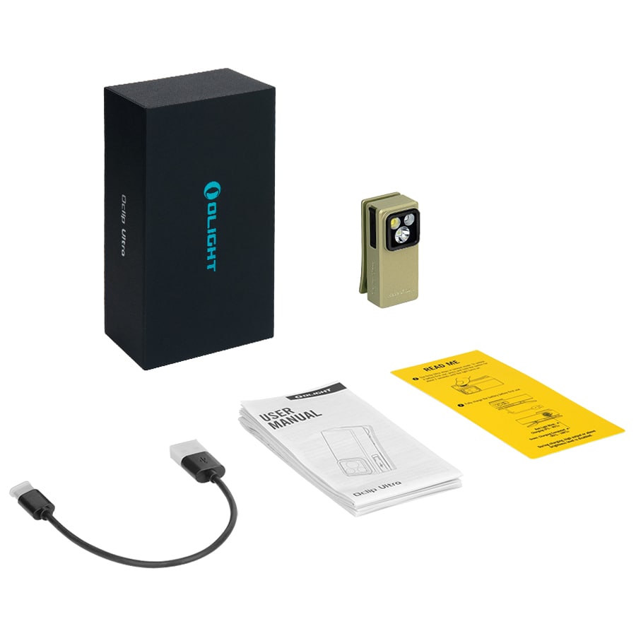 Olight - Oclip Ultra Olive Green wiederaufladbare Taschenlampe - 530 Lumen