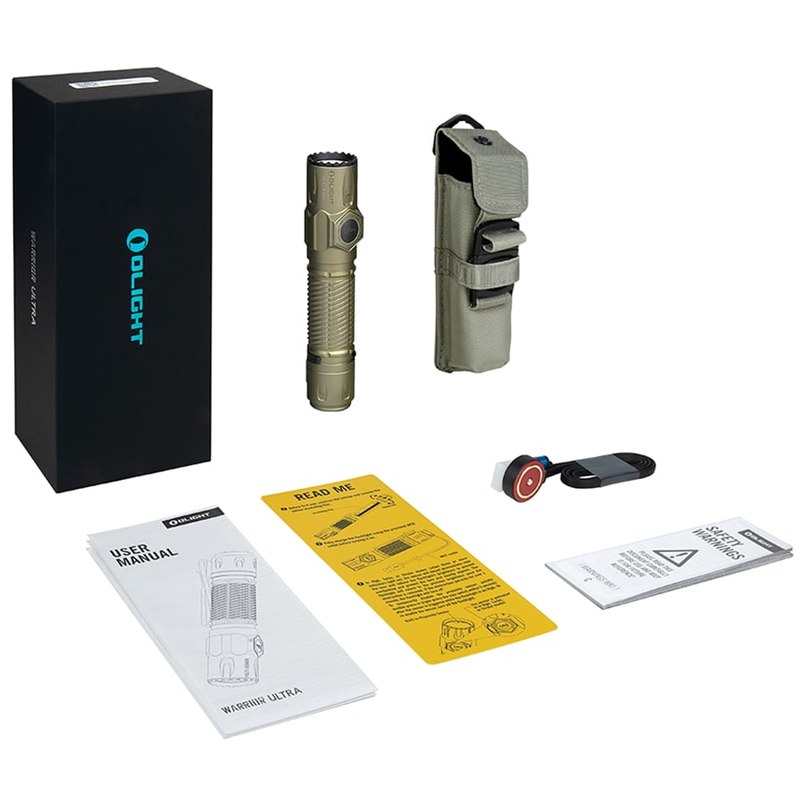 Olight - Warrior Ultra Olive Green taktische Taschenlampe - 2500 Lumen