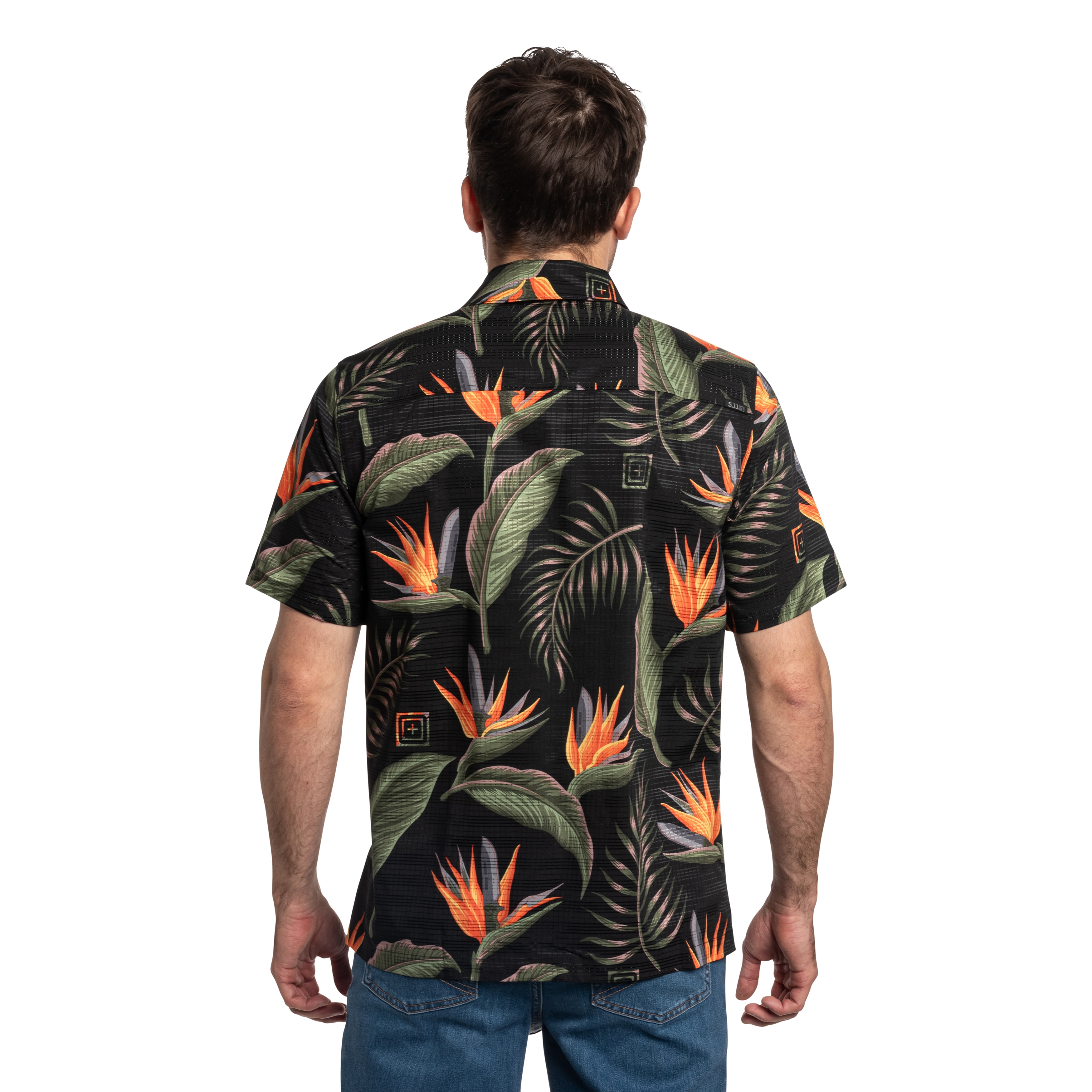 5.11 Tactical - Adventure Print Short Slevee Hemd - Black Knives of Paradise