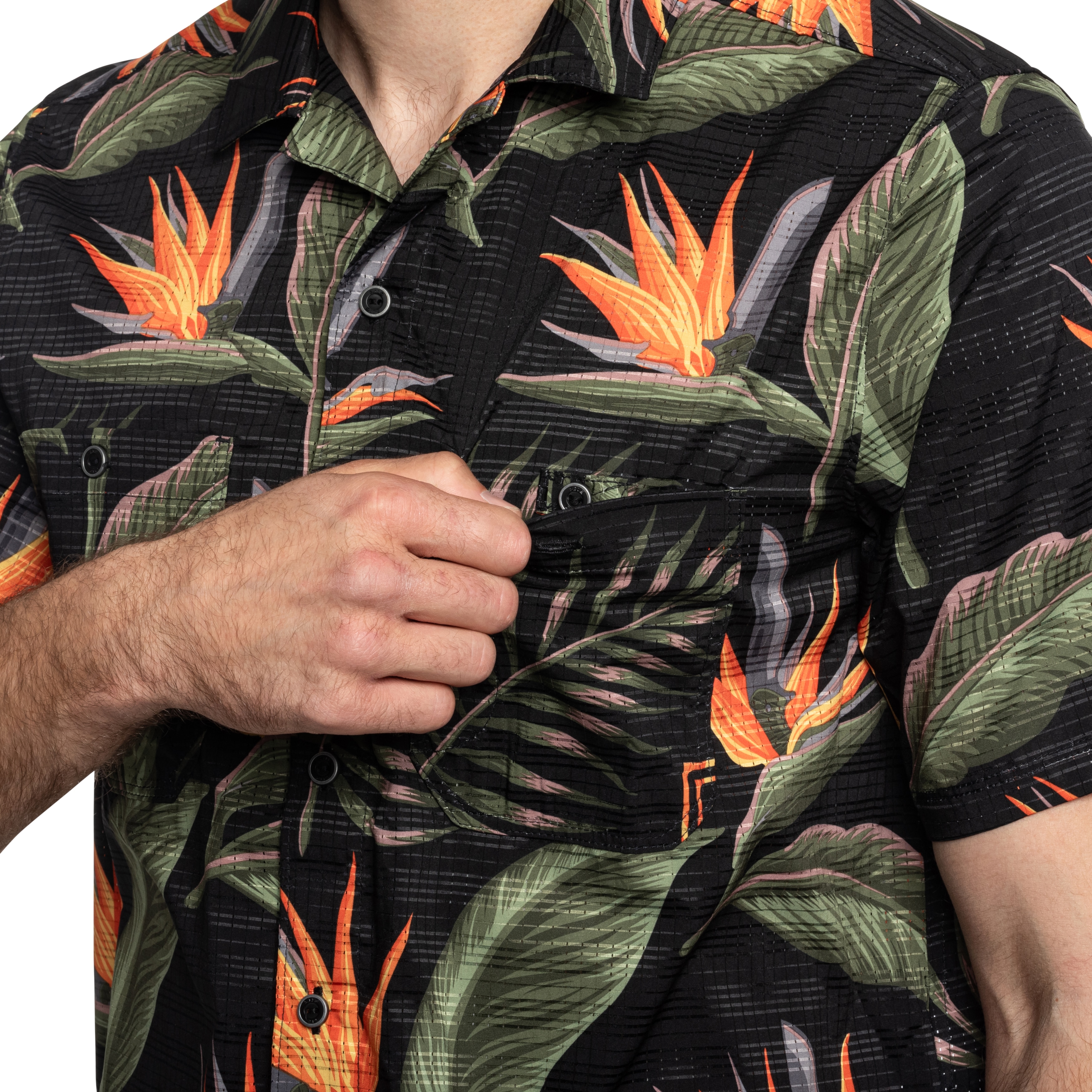 5.11 Tactical - Adventure Print Short Slevee Hemd - Black Knives of Paradise