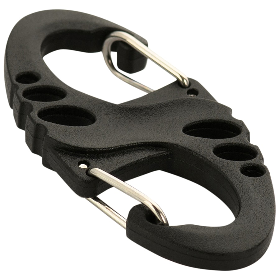 M-Tac - S-Hook Karabinerhaken aus Kunststoff Black - 5 Stk.