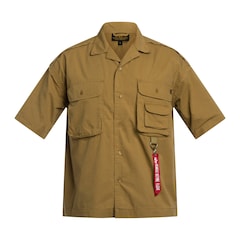Alpha Industries - Aloha Safari Short Sleeve Hemd - Khaki