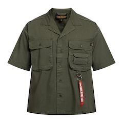 Alpha Industries - Aloha Safari Short Sleeve - Hemd - Dark Olive
