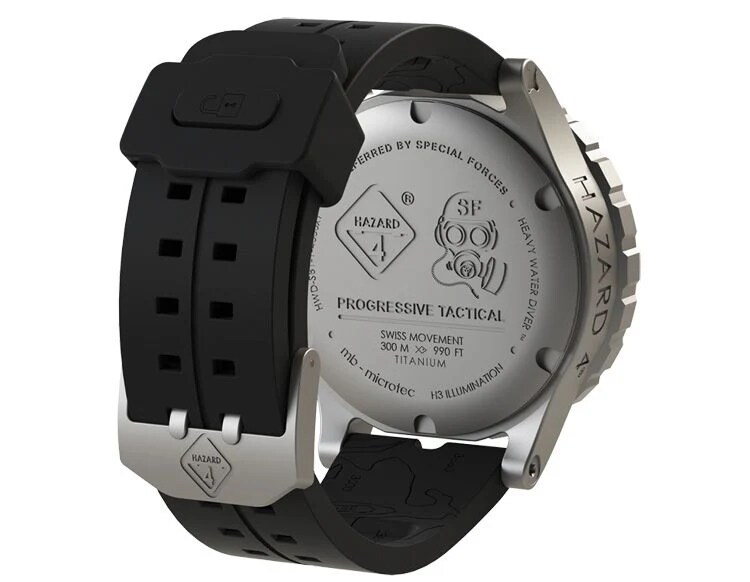 Hazard 4 - Heavy Water Diver BlackTie B GMT - Armbanduhr - White