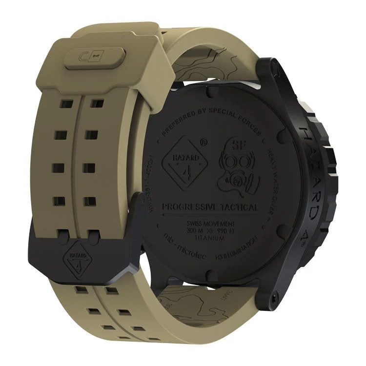 Hazard 4 - Heavy Water Diver Cavern B GMT Uhr - Black/Green