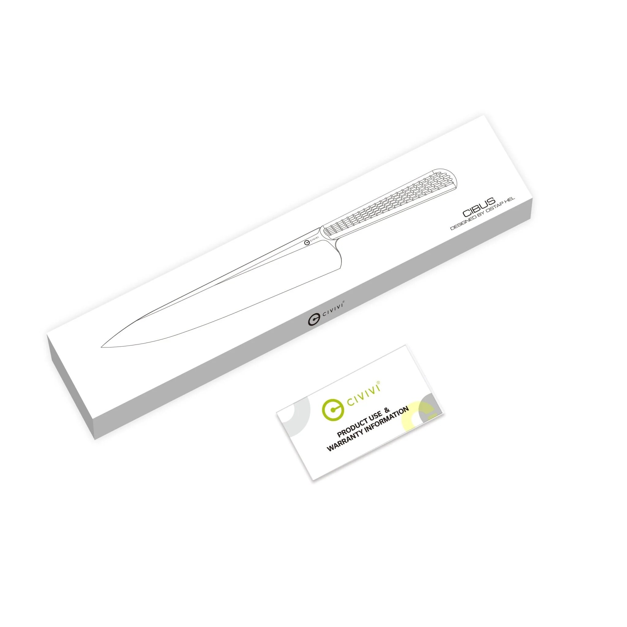 Civivi Cibus G10 Küchenmesser by Ostap Hel - Milled Black