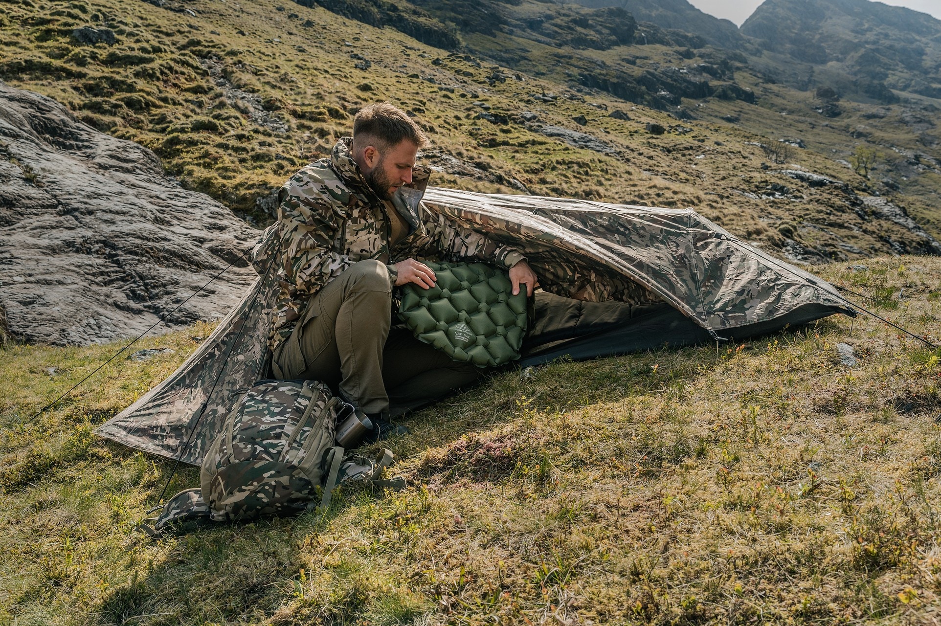 Highlander - Forces Blackthorn Gen. 2 - 1-Personen Zelt - Arid MC Camo