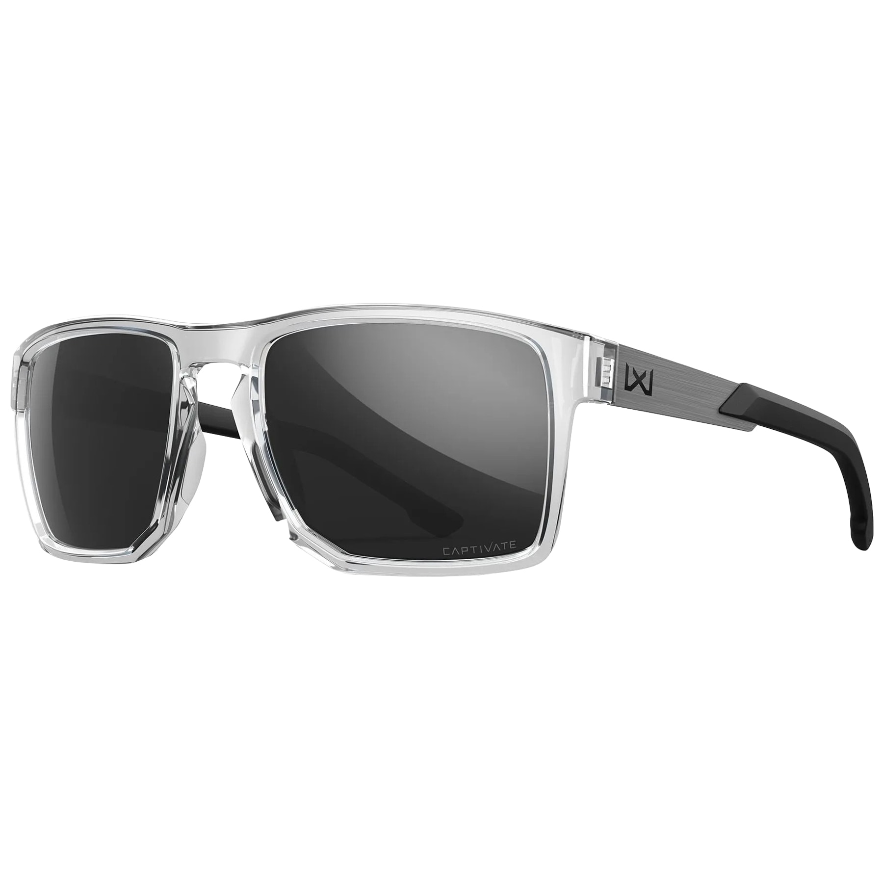 Wiley X - Apex Takische Brille - Captivate Grey/Gloss Crystal Clear
