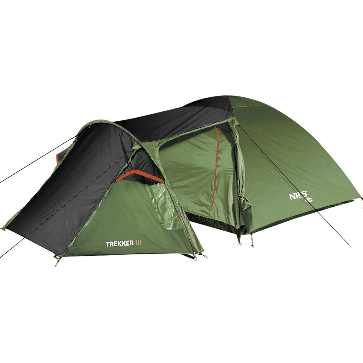 Nils - Camp Trekker III NC6312 3-Personen Zelt - Schwarz-Grün
