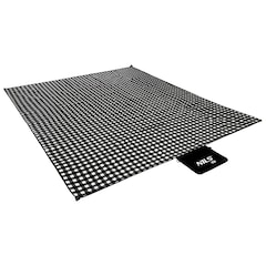 Nils Camp - NC2311 ALU Picknickdecke 200 x 200 cm - Weiß-Schwarz