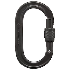 Black Diamond - Oval Keylock Screwgate Carabinier - Karabiner zum Klettern  - Black