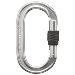 Black Diamond - Oval Keylock Screwgate Carabinier - Karabiner zum Klettern - Polished