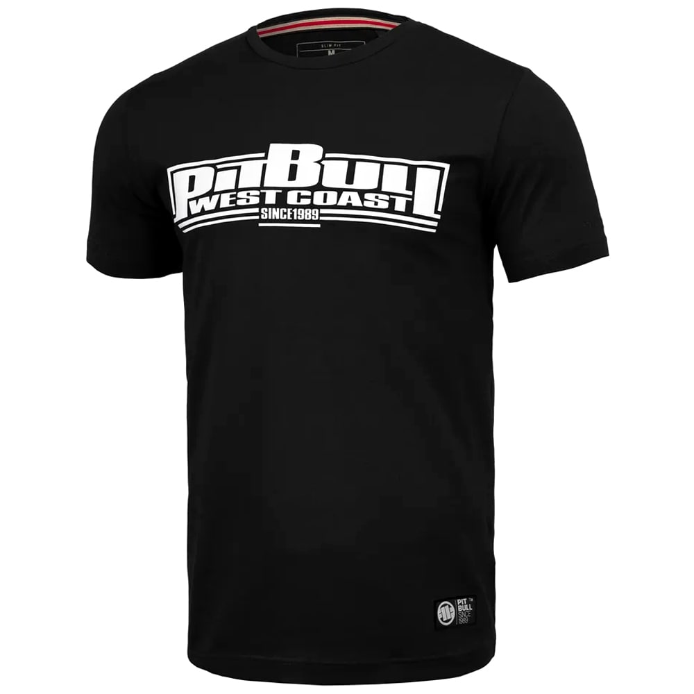 Pitbull - Slim Fit Classic Boxing T-Shirt - Black