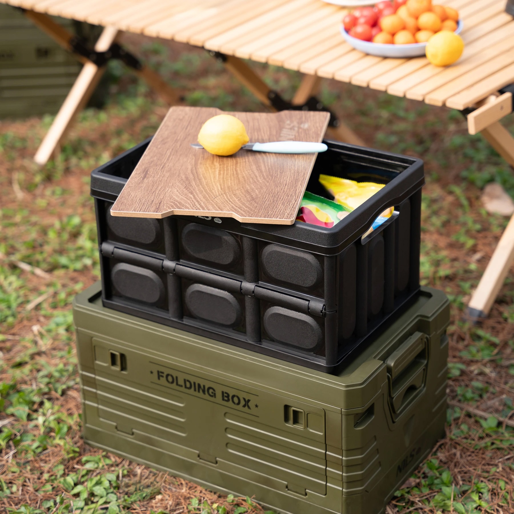 Nils Camp - NCB4005 Transportbox mit Tischfunktion 20 l