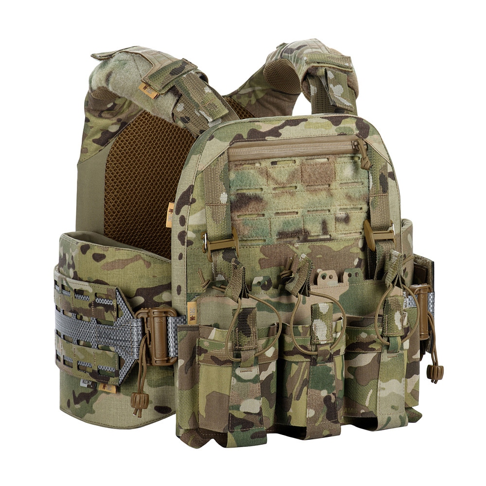 M-Tac - Cuirass Tiger Elite - Taktische Weste vom Typ Plate Carrier - MultiCam