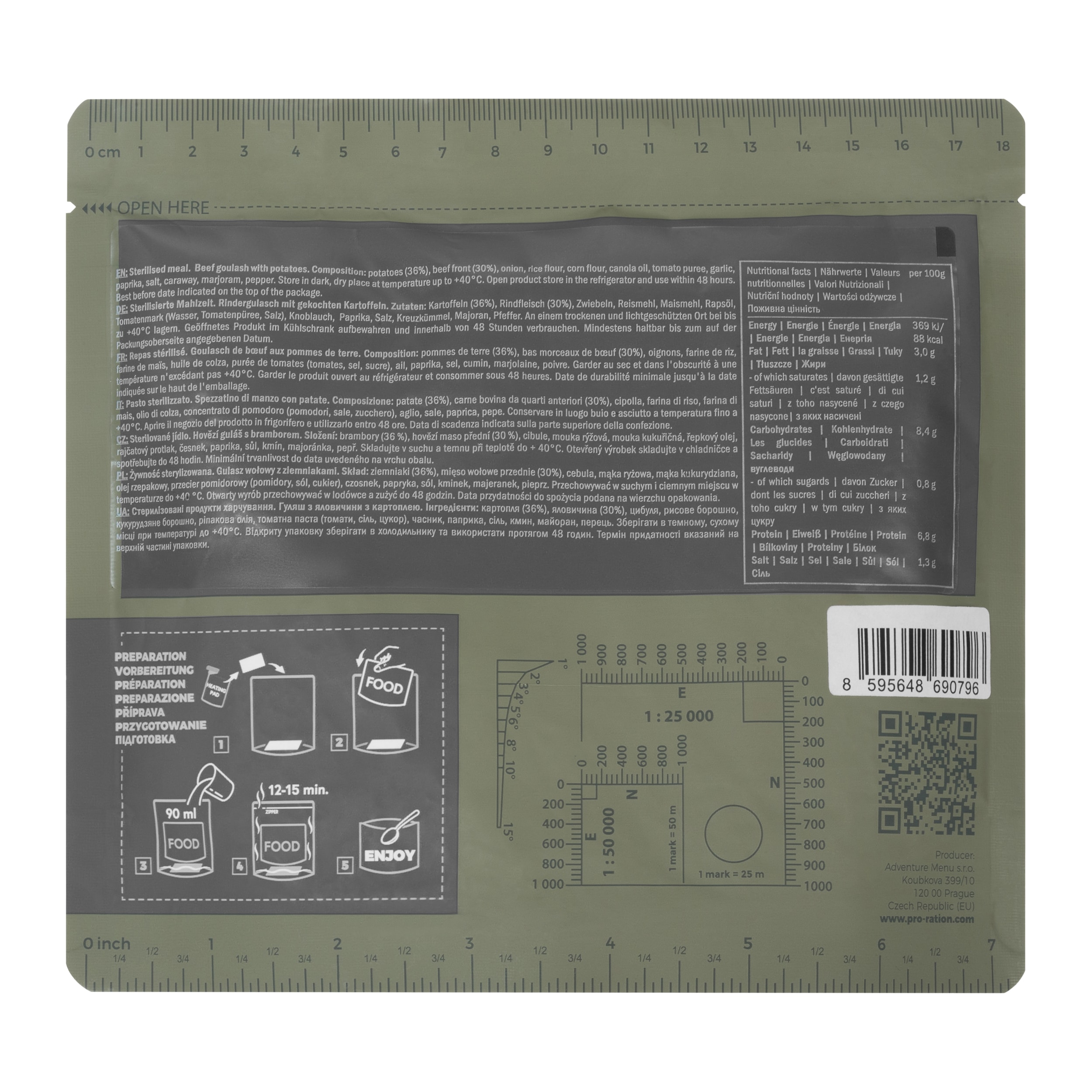 Pro Ration - Fertige Mahlzeit Rindereintopf mit Kartoffeln - 400 g