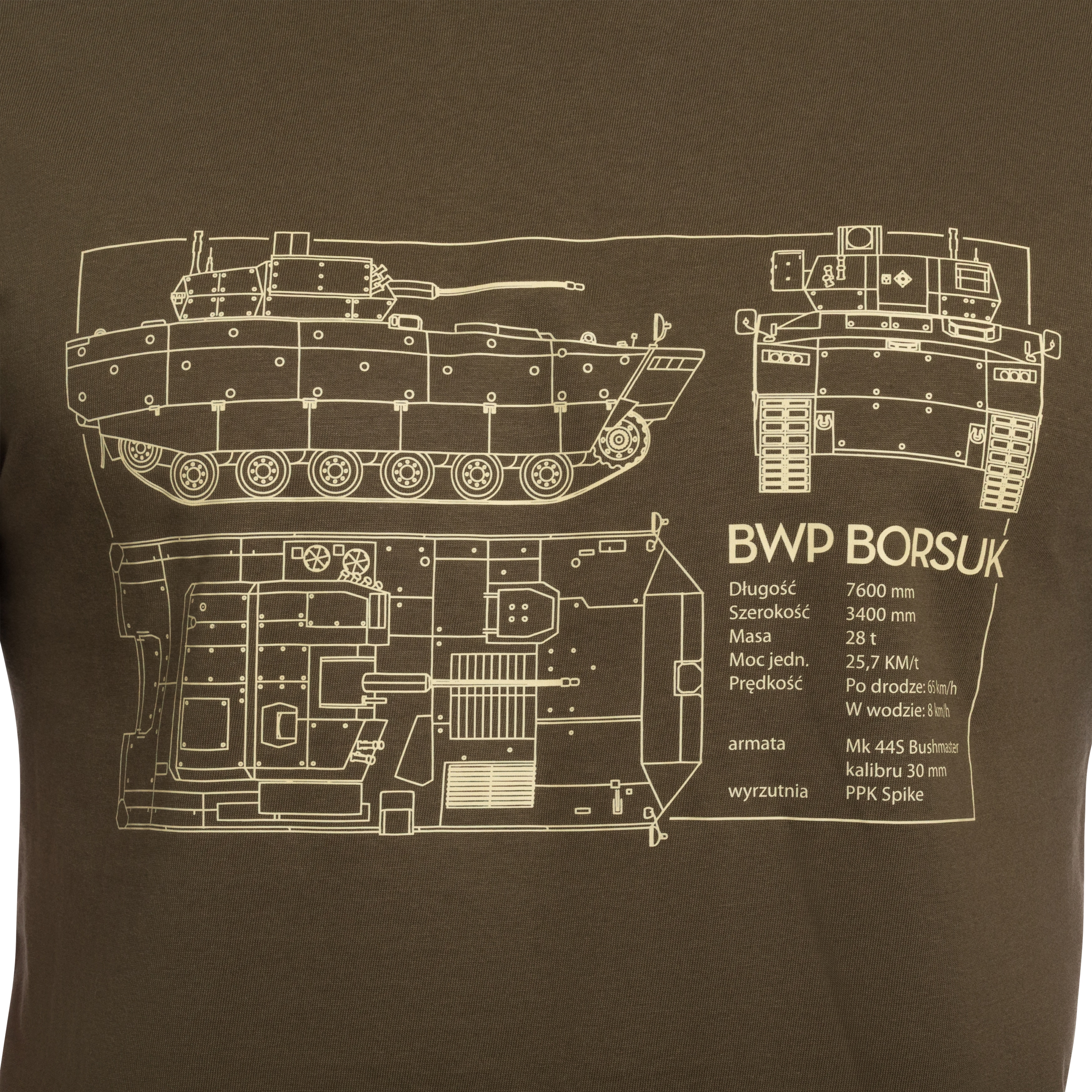 T-Shirt Borsuk - Olive