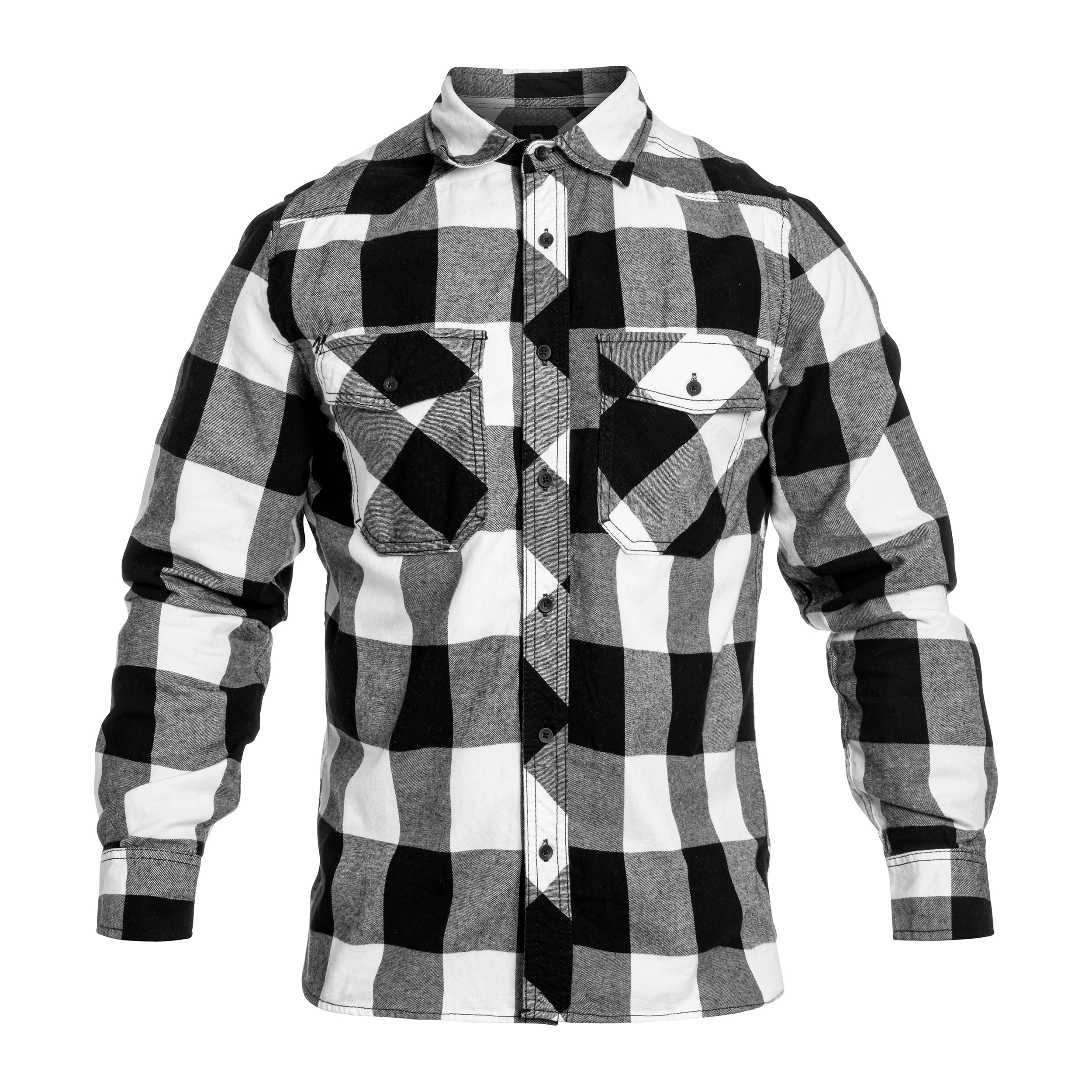 Brandit - Check Shirt - Hemd - White/Black