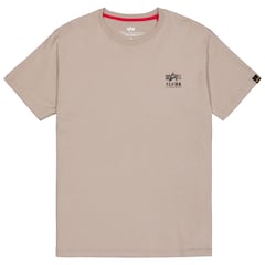 Alpha Industries - Camo Logo Puff Print Back Print T-Shirt - Vintage Sand