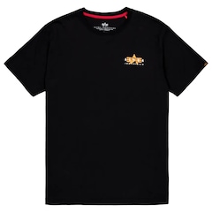 Alpha Industries - Puff Print Logo Back Print T-Shirt - Black