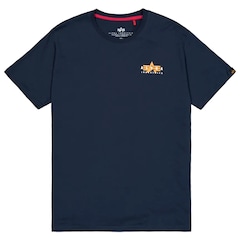 Alpha Industries - Puff Print Logo Back Print T-Shirt - Rep Blue