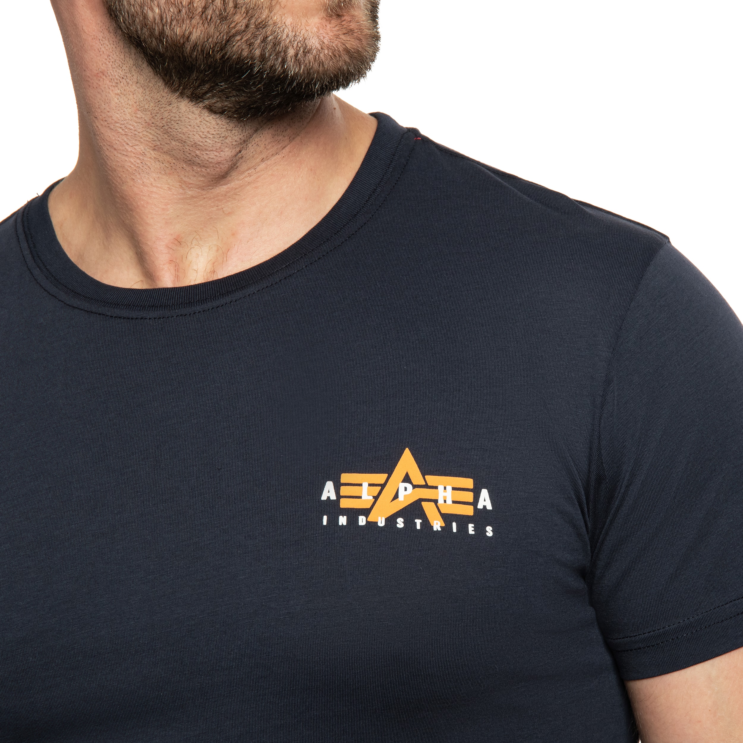 Alpha Industries - Puff Print Logo Back Print T-Shirt - Rep Blue