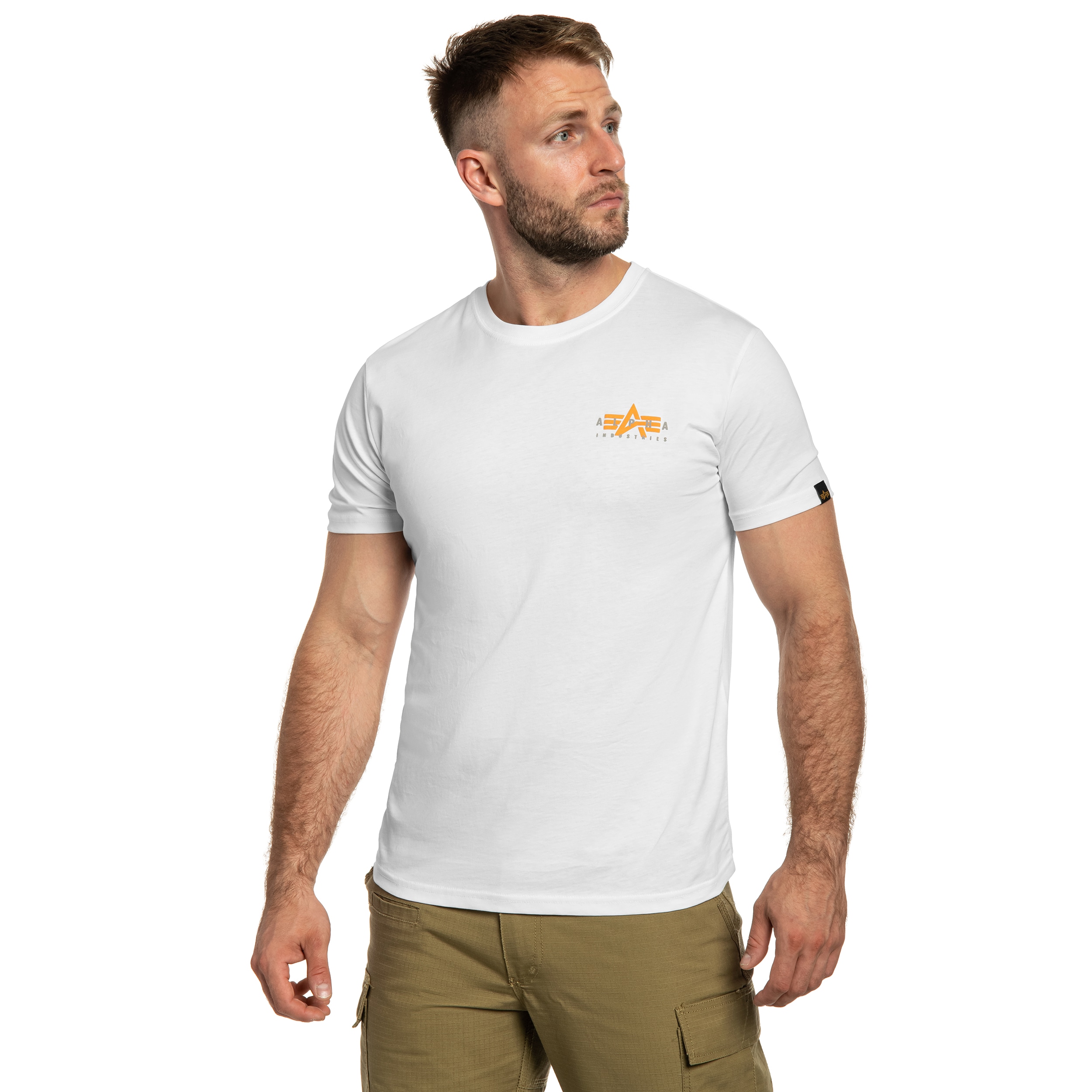 Alpha Industries - Puff Print Logo Back Print T-Shirt - White