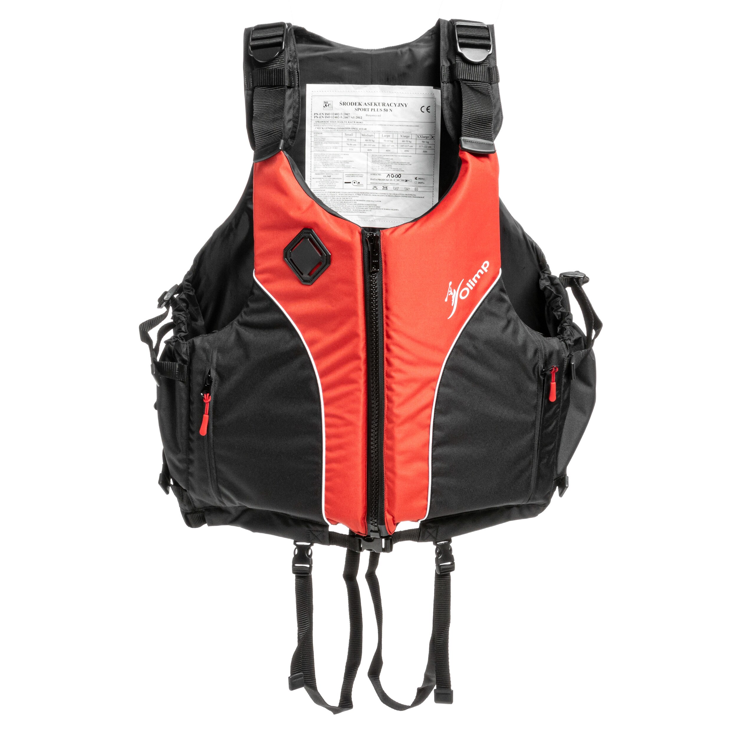 Olimp - Sport Plus 50N Auftriebshilfe - Schwarz/Rot