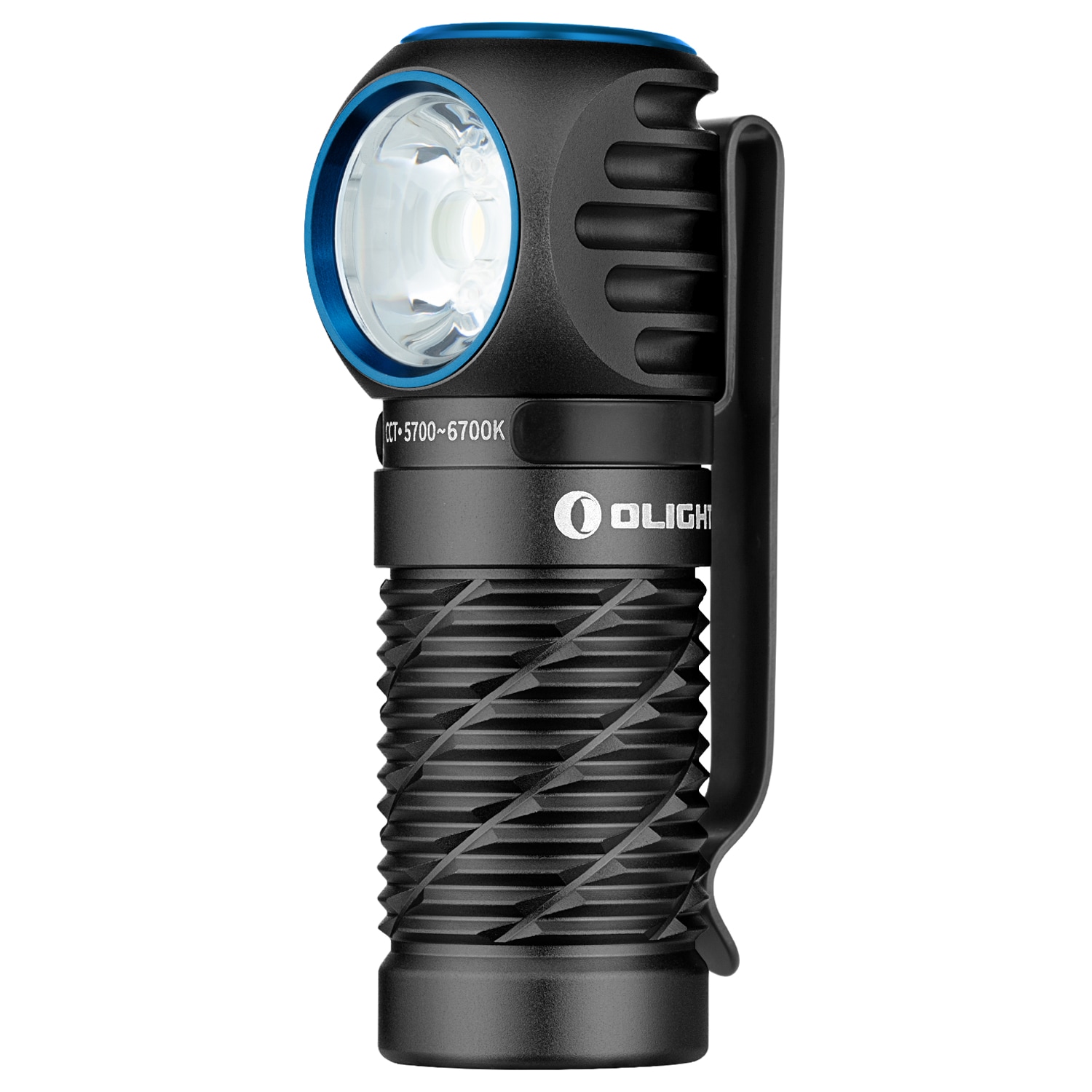 Olight - Perun 3 Mini Premium Cool White Black - Stirn- und Winkeltaschenlampe mit Stirnband - 1250 Lumen