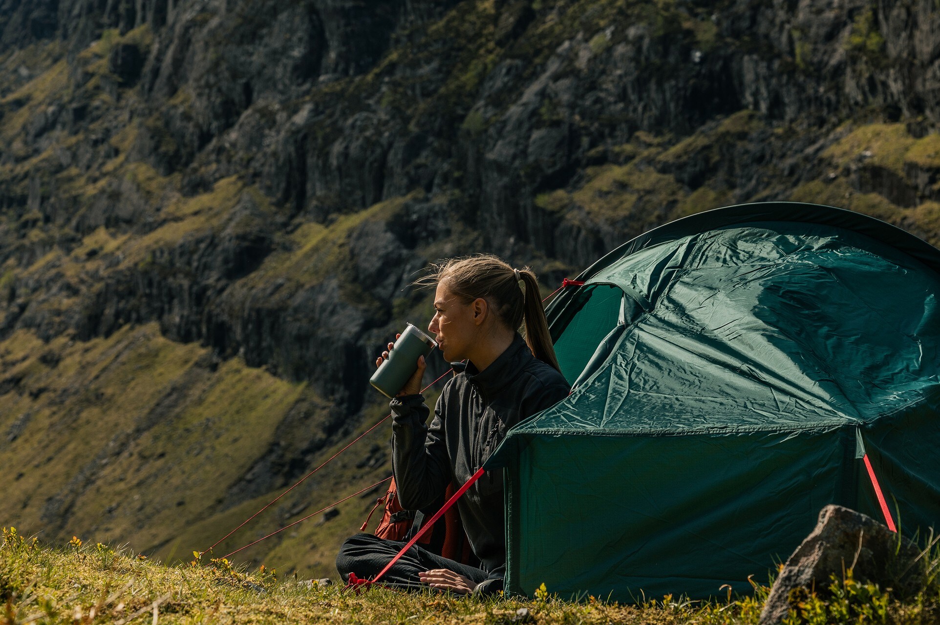 Highlander - Outdoor Refuge 1-Personen Zelt - Pine Green