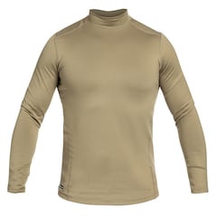 Under Armour - Tactical ColdGear Infrared Base Mock - Thermoaktives T-Shirt  - Coyote