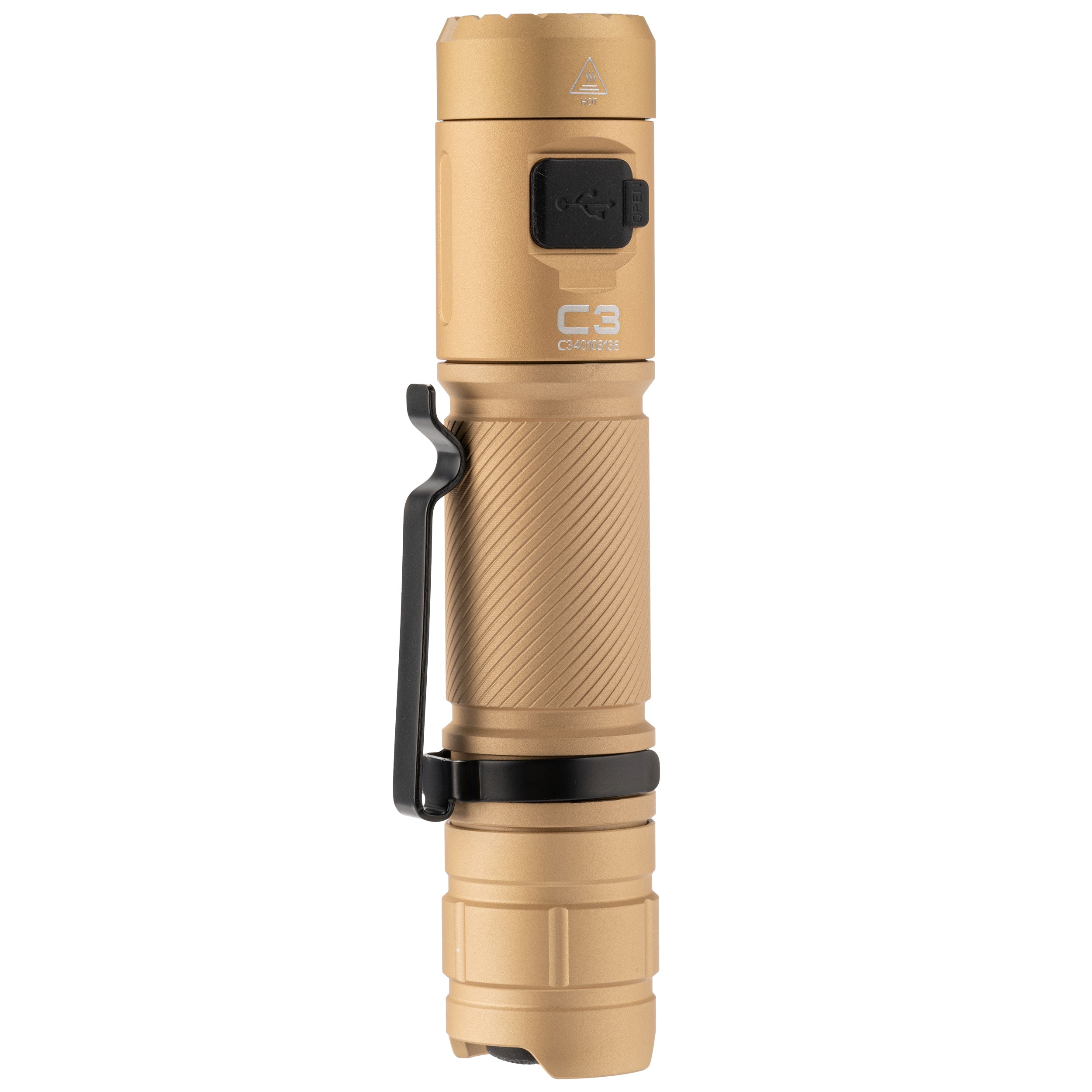 Wuben - C3 Khaki Taschenlampe - 1200 Lumen