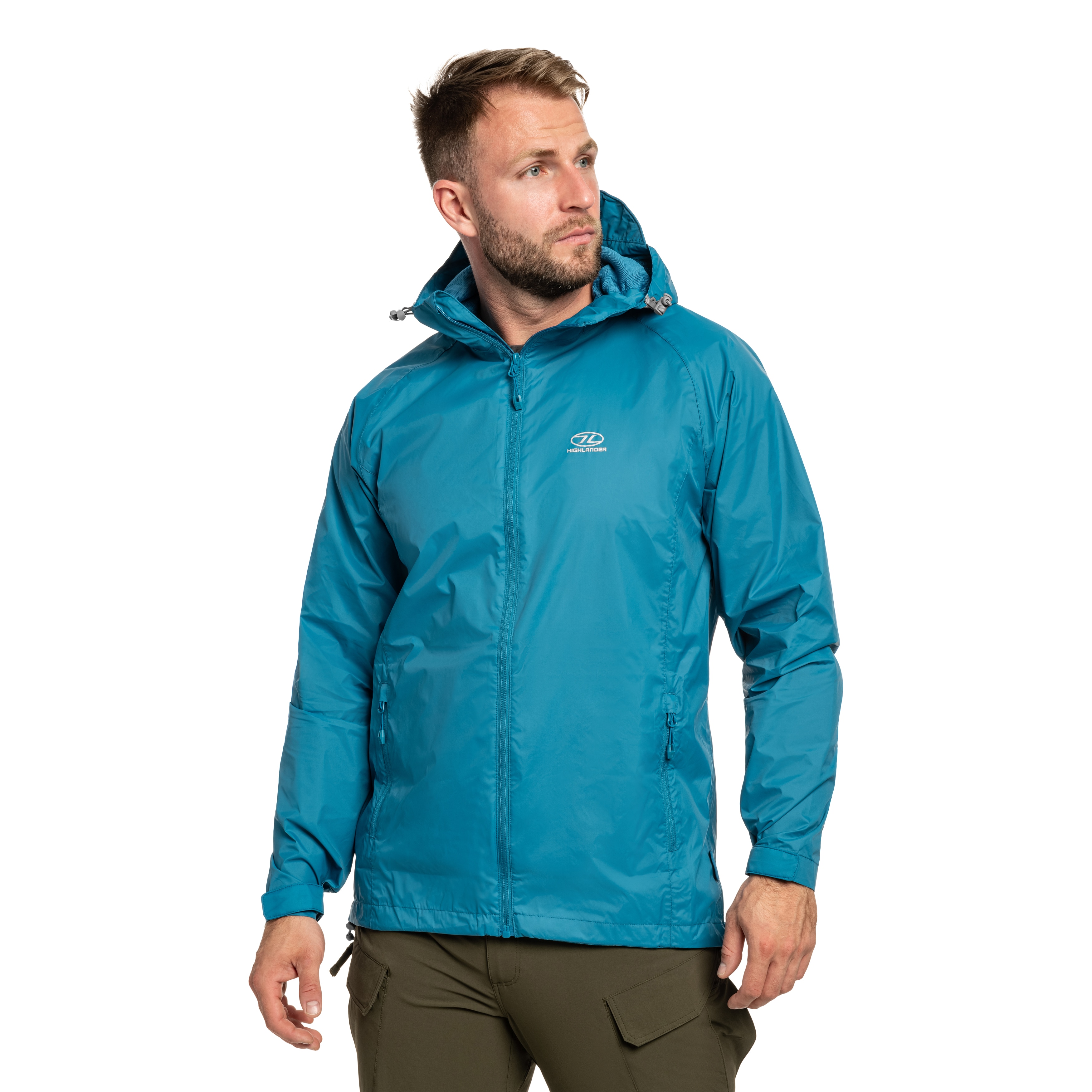 Highlander - Outdoor Stow & Go Pack Away V2 Jacke - Petrol Blue
