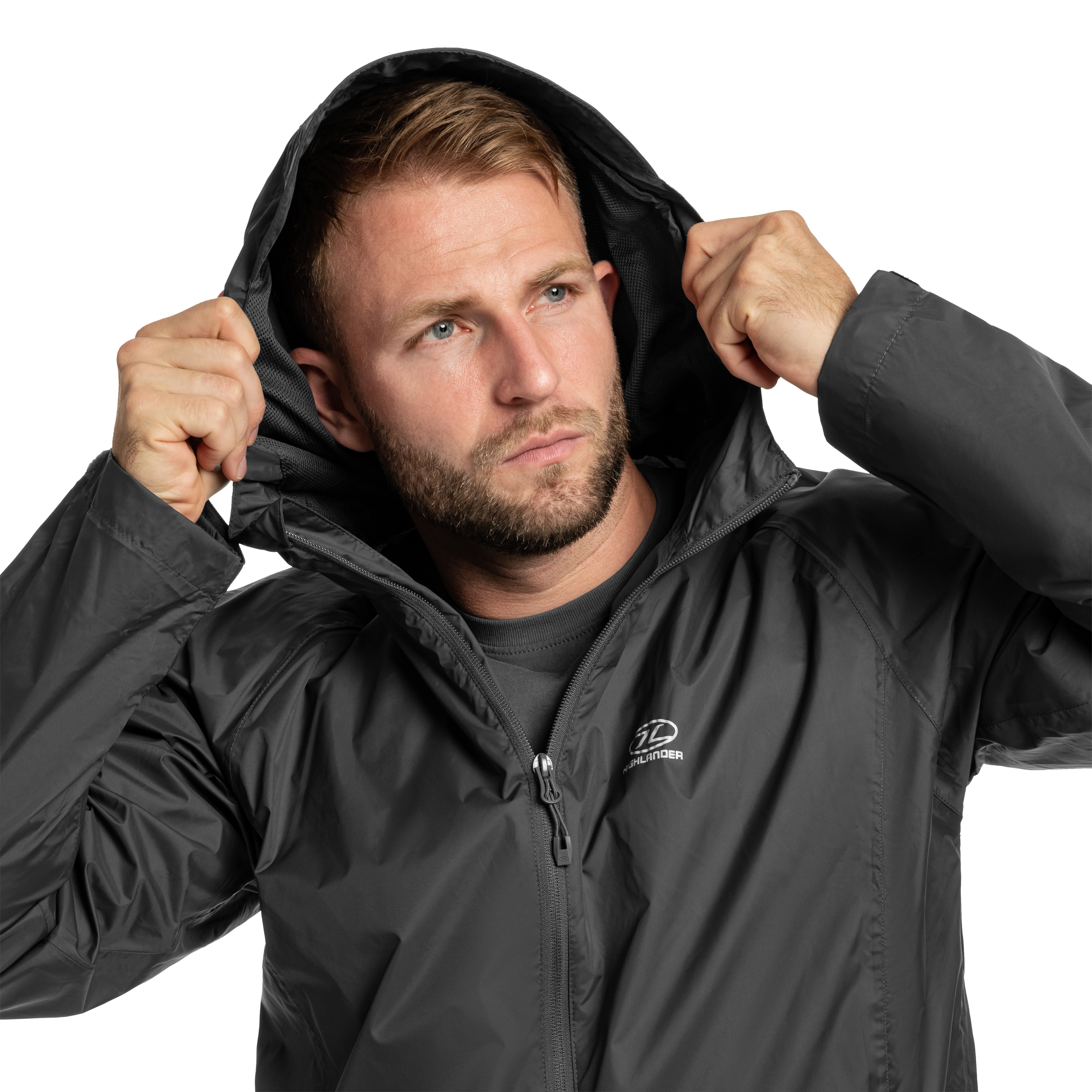 Highlander - Outdoor Stow & Go Pack Away V2 Jacke - Dark Grey