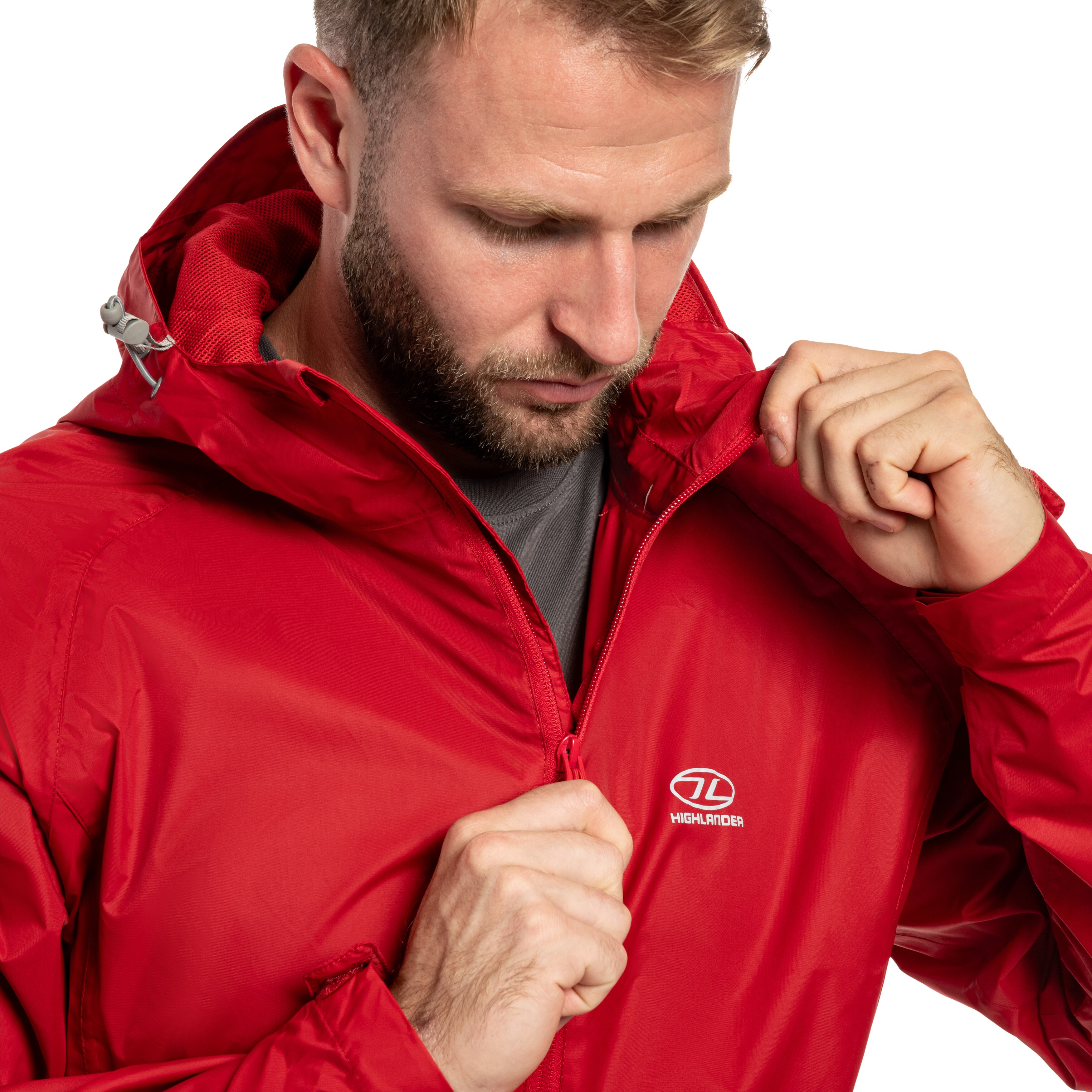 Highlander - Outdoor Stow & Go Pack Away V2 Jacke - Red