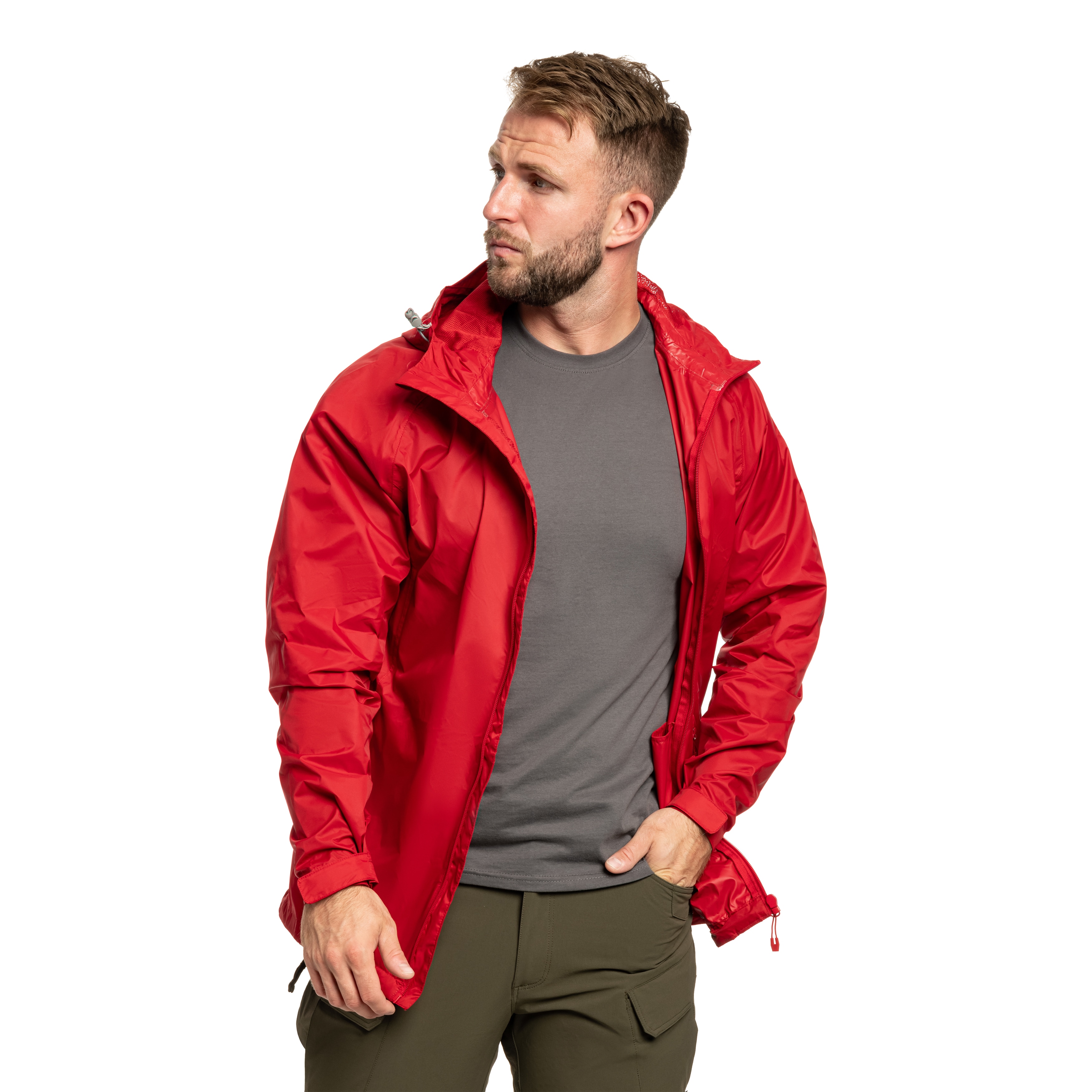 Highlander - Outdoor Stow & Go Pack Away V2 Jacke - Red