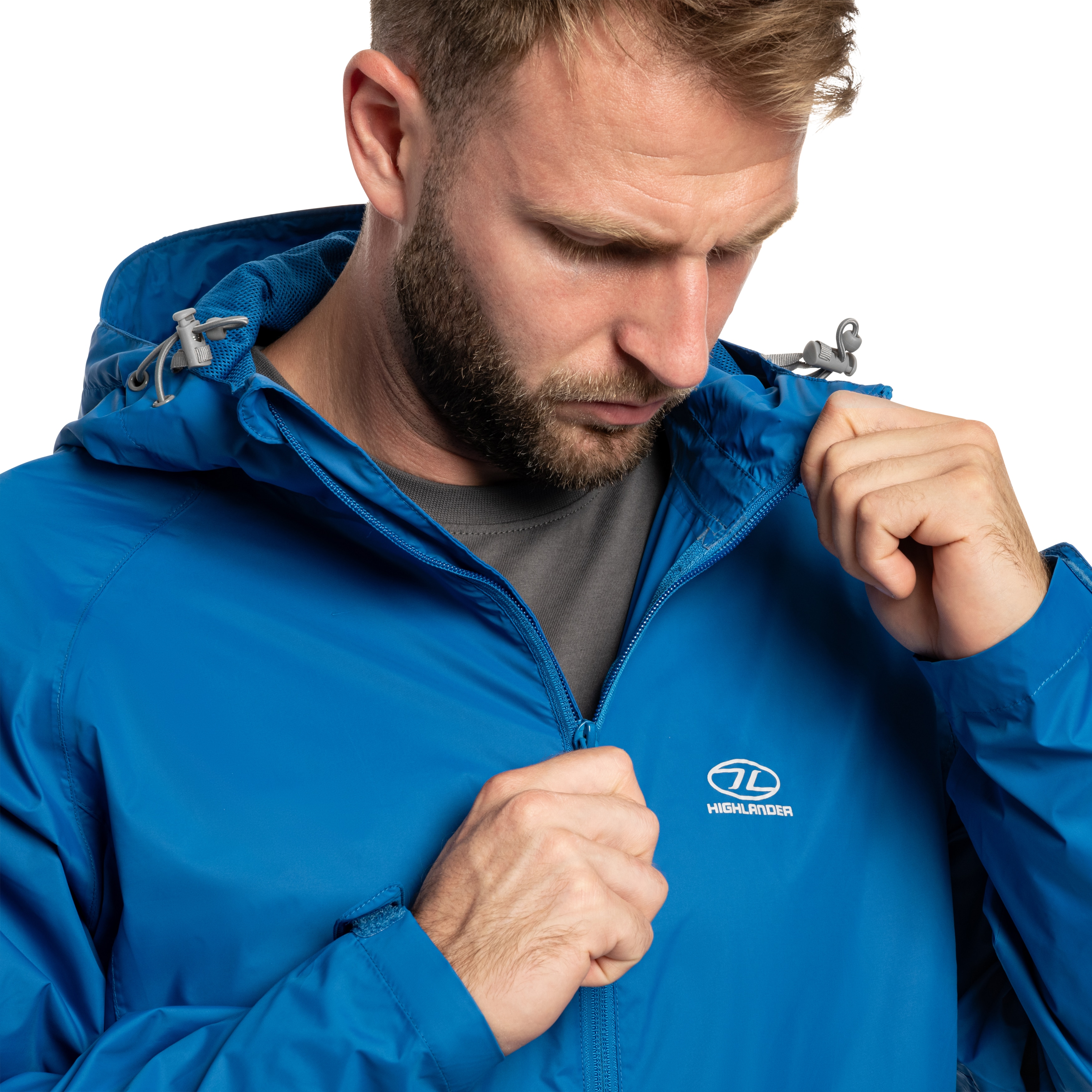 Highlander - Outdoor Stow & Go Pack Away V2 Jacke - Blue
