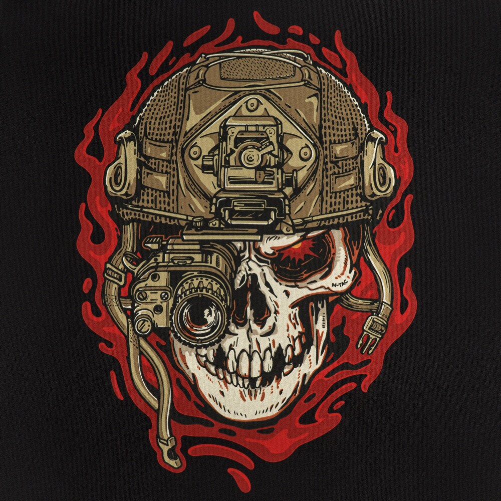 M-Tac - Hoodie Worn to the Bone - Sweatshirt - Black